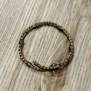 Alex & Ani Vintage 66 Rafaelian Gold Wire Bracelet